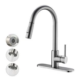 Havin Brushed Nickel Kitchen Faucet With 501 Deck Plate,. Fixed Price $102.99.