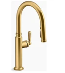 Kohler Edalyn K-28358-RT2-2MB Touchless Pullout Kitchen Faucet Moderne Brass New. Fixed Price $848.00.