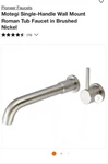 Pioneer Faucets - Motegi Single Handle Roman Tub Brushed Nickel. Fixed Price $199.69.