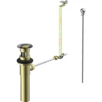 Seasons 8" Chrome & Brass Lavatory Pop-up Drain New BO9X # 363. Fixed Price $20.00.
