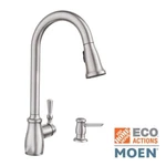 Moen Fieldstone Single-handle Pull-down Sprayer Kitchen Faucet S.r. Stainless. Fixed Price $109.95.
