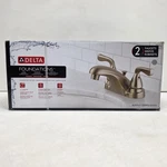 2-PACK Delta Foundations 4 In. Centerset Bathroom Faucet Brushed Nickel. Fixed Price $77.77.