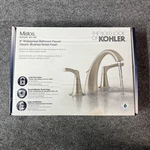 Kholer Widespread Bathroom Sink Faucet Brushed Nickel 8" To 16". Fixed Price $250.00.