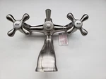 Kingston Brass 2 Hole 3 Handle Wall Mounted Clawfoot Tub Faucet *brushed Nickel*. Fixed Price $79.75.