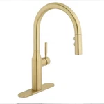Glacier Bay Upson Single-handle Pull-down Sprayer Kitchen Faucet Matte Gold. Fixed Price $39.89.