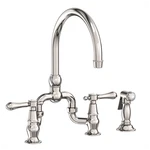 Newport Brass 9459/15 Chesterfield Kitchen Bridge Faucet Polished Nickel. Fixed Price $2190.30.