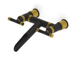 New Sonoma Forge Luxury Wall Mounted Faucet - Matte Black & Polished Brass. Fixed Price $1800.00.