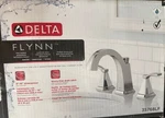 Delta Flynn Widespread 2-HANDLE Bath Faucet Chrome 35768LF. Fixed Price $89.00.