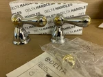 Delta H217CB Small Lever Faucet Handle Set Chrome & Brass Nos. Fixed Price $64.00.