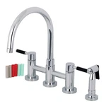 Kingston Brass KS827.DKLBS Concord 1.8 Gpm Widespread Bridge - Chrome. Fixed Price $617.47.