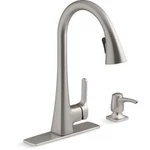 Kohler Maxton Touchless Kitchen Faucet Pull-down Vibrant Stainless R26281-SD-VS. Fixed Price $234.99.