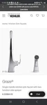 Kohler K-22064-VS Graze Pull Down Kitchen Faucet Stainless Steel. Fixed Price $325.00.