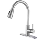 Wowow Single-handle Pull-down Sprayer Kitchen Faucet With Stream Powerspray. Fixed Price $45.00.