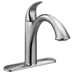 Moen 7545C Camerist Chrome One-handle Low Arc Pullout Kitchen Faucet. Fixed Price $119.99.