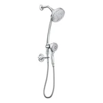 Moen Attract Magnetix 6-SPRAY 6.75 In. Dual Wall Mount Shower Heads Chrome. Fixed Price $79.99.