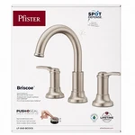 Pfister Briscoe 8 In. Widespread Bathroom Faucet Spot Defense Brushed Nickel. Fixed Price $50.99.