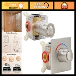 2-WAY Push Button Thermostatic Shower Diverter Valve, Concealed Outlet Mixer,. Fixed Price $139.99.