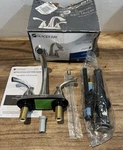 Glacier Bay Brushed Nickel Edgewood 4 Centerset 2-HANDLE High-arc Faucet. Fixed Price $35.00.