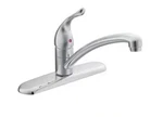 Moen Chateau Low-arc Single-handle Standard Kitchen Faucet Chrome 7425. Fixed Price $64.99.