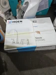 Moen 87292SRS Stevie 2-HANDLE High Arc Kitchen Faucet W Side Spray- Stainless. Fixed Price $149.99.
