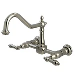 Kingston Brass KS124.AL Heritage 1.8 Gpm Wall Mounted Widespread - Nickel. Fixed Price $272.97.