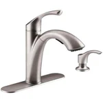 Kohler Mistos Single-handle Pull-out Sprayer Kitchen Faucet Stainless Steel. Fixed Price $94.73.