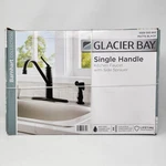Glacier Bay Barnhart Single-handle Kitchen Faucet With Side Sprayer Matte Black. Fixed Price $38.99.