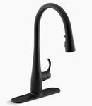 Kohler Simplice Pull Down Kitchen Faucet Matte Black 596-BL. Fixed Price $219.00.