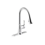 Tyne Single-handle Pull-down Sprayer Kitchen Faucet Polished Chrome By Kohler. Fixed Price $139.00.