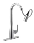 Moen 87493SRS Maureen Spot Resist Stainless Single Handle Kitchen Faucet. Fixed Price $103.98.