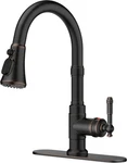 Vintage Kitchen Faucets With Pull Down 14.96 Inch, Oil Rubbed Bronze. Fixed Price $124.27.