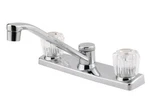 Pfister Pfirst Series 2-HANDLE Kitchen Faucet, G135-1100 Polished Chrome. Fixed Price $43.99.