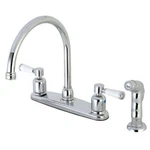 Kingston Brass FB791DPLSP Paris 8-INCH Centerset Kitchen Faucet With Sprayer. Fixed Price $102.78.