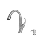 Giagni Spirale Polished Chrome 1-HANDLE Deck Mount Pull-down Kitchen Faucet. Fixed Price $54.99.