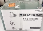Glacier Bay Irena Single-handle 6-SPRAY Tub Shower Faucet Set Chrome New. Fixed Price $35.96.