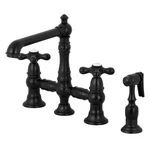 Kingston Brass KS727.AXBS English Country 1.8 Gpm Widespread - Black. Fixed Price $640.22.