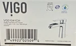 Vigo VG01041CH Paloma Single Hole Handle Bathroom Faucet Polished Chrome. Fixed Price $40.49.
