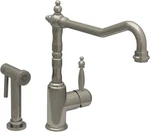 Whitehaus Collection WH2070800-C Kitchen Faucet With Side Spray, Polished Chrome. Fixed Price $194.99.