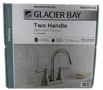 Glacier Bay Melina 4 In. Centerset Double Handle High-arc Bathroom Faucet Nickel. Fixed Price $29.99.
