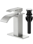 Bathroom Faucets Brushed Nickel Waterfall Sink Modern Single Han. Fixed Price $22.99.