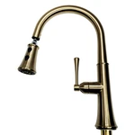 Signature Hardware 477057 Perdita Pull-down Kitchen Faucet Brushed Gold. Fixed Price $279.90.