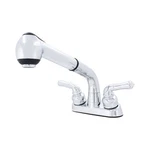 Wasserman 2 Handle Utility/laundry/shop Sink Faucet With Pull Out Sprayer .... Fixed Price $46.01.