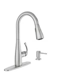Moen Essie 87014SRS Pulldown Kitchen Faucet,spot Resist Stainless *new*. Fixed Price $99.99.