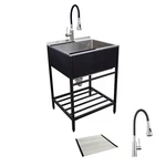 Transolid Trs TFH-2522 Contemporary Laundry Washstand 25" Black. Fixed Price $986.31.