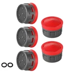 Jqk Faucet Aerator, 2.2 Gpm Flow Retrictor Insert 5 Pack, Red &. Fixed Price $14.22.