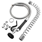 Hwm Sprayer Valve With 45" Flexible Stainless Steel Hose & Overhead Spring. Fixed Price $109.26.