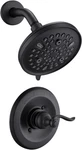 5.5" Rainfall Shower Set For Delta 1300/1400, 9 Modes, Matte Black Finish. Fixed Price $100.99.