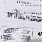 Delta RP77092SS Ashlyn Non-diverter Tub Spout Stainless. Fixed Price $75.00.