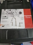 Pfister Courant LF-049-COKK Widespread 2-HANDLE Bathroom Faucet, Brushed Nickel. Fixed Price $35.00.