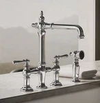 Kohler Artifacts 76520-4-CP 3-HOLE Bridge Kitchen/bar Faucet W/side Sprayer. Fixed Price $599.99.